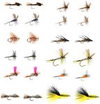 The Fly Fishing Place Eastern Trout Fly Assortment - Essential Dry and Nymph Fly Fishing Flies Collection - 2 Dozen Trout Flies with Fly Box