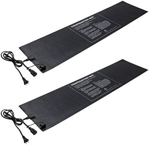 Hydrofarm 19007 Hydroponic 12 x 48" 60 Watt Seed Start Seedling Propagation Heat Mat with 6 Foot Power Cord, 2 Pack