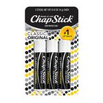 ChapStick Classic (3 Count) Original Flavor Skin Protectant Flavored Lip Balm Tube, 3 Count (Pack of 1)