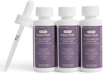 Happy Head Minoxidil Topical Hair Serum 2% Solution for Women - Fast-Absorbing, Unscented Formula for - 3-Month Supply (3 x 60 mL Bottles)