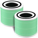 Fil-fresh Core 300 Replacement Filter, Compatible with LEVOIT 300 and Core 300S Air Purifier, Smoke Removal, H13 True HEPA Filters and Activated Carbon, Replace Core 300-RF-TX, 2-Pack