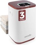 SereneLife SLTLWSQ83 Bucket-23L Capacity Hot Warmer with Timer Function, Fits Up to Two Oversized Towels for Bathroom (Wood Color)