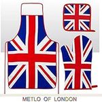 Union Jack Apron, Oven Mitt and Pot Holder