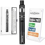 Innokin Endura T18II E Cigarette Vape Pen Starter Kit 1300mAh, Variable Wattage, E-Cig Top-Refill 2ml Tank with Airflow Control Vaping, Uses Prism Coil, Magnetic Dust-Proof-Cap, No Nicotine - Black