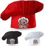 Personalized Grill Chef Hat, Adjustable King of The Grill BBQ Hat Accessory for Father, Dad, Custom BBQ Cooking Chef Hat for Men, Custom Chef Hat, Personalized Gift for Father's Day, Birthday