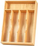 Umilife Bamboo Kitchen Drawer Organ