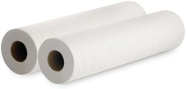Farla Medical Select Hygiene Premium Rectangular Paper Couch Roll - Medical Beauty Massage Paper Roll - 2 Ply - 40 Metres per Roll - White - Pack of 2
