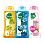 Dettol Body Wash and Shower Gel for Women and Men, (Cool, Refresh, Nourish), Pack of 3-250ml each