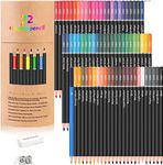 Corslet 75 Pcs Oil Based Colour Pencils Set with Box Colored Pencils for Adults Coloring Books Color Pencil Set for Artist in Cylinder Case Color Pencils