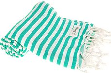 Bersuse 100% Cotton Malibu Turkish Towel, 37X70 Inches, Mint Green