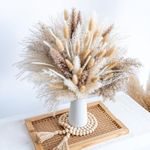 150pcs Pampas Grass + 1 White Ceram