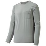 Bassdash Men’s UPF 50+ Performance Long Sleeve T-Shirt UV Sun Protection Fishing Hiking Sports Shirts