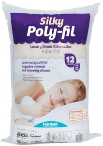 Fairfield Silky Poly-Fil, Premium Polyester Fiber, Soft Pillow Stuffing for Peaceful Sleep, Stuffed Animals and Toys, 12-Ounce Bag, White
