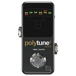 TC Electronic PolyTune 3 Noir Mini Tuner Pedal with Polyphonic Tuning, Built-In Buffer, and Bright LED Display