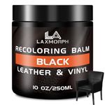 Leather Recoloring Balm Black Leather Color Restorer for Couches,Leather Dye Paint Leather Color Restorer Leather Fade Scratch Repair for Car Seats Furniture Shoes Boots Purse Jacket Belt Gloves