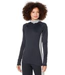 Burton Women's Standard Midweight X Base Layer Long Neck Hoodie, True Black, X-Large