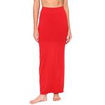 Zivame Seamless All Day Flared Saree Shapewear - Red