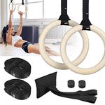 USC Fitness Gymnastic Roman Rings Setup Roman Rings Perfect for Calisthenics Competition and Conditioning Training|