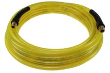 Coilhose Pneumatics PFE40504TY Flexeel Reinforced Polyurethane Air Hose, 1/4-Inch ID, 50-Feet Length with (2) 1/4-Inch MPT Strain Relief Fittings