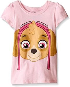 Paw Patrol Little Girls' Toddler Short Sleeve T-Shirt, Pink Skye, 2T