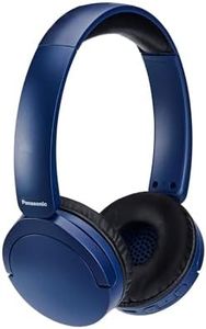 Panasonic RB-HF630BE-A Street Auriculares Inalámbricos, Supraurales, Micrófono Integrado, Bluetooth 5.3, Multipunto, Diseño Giratorio, hasta 72 Horas De Reproducción, USB-C, Azul