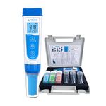 Apera Instruments AI312 PH60F Premium pH Pocket Tester with Replaceable Flat Sensor, for Skin, Fabrics, Paper's pH Testing, ±0.01 pH Accuracy, -2.00-16.00 pH Range