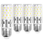 SAUGLAE LED Corn Bulbs, E27 Edison Screw, 12W, 1450Lm, 6000K Daylight White, Not Dimmable, Pack of 4