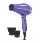 WAHL Pro Keratin Dryer – Purple Shimmer, Keratin Infused Tourmaline Coated Grille, Ionic Function Reduces Static, Cool Shot Button, 3 Heat and 2 Speed Settings