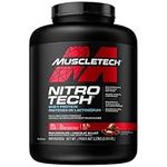 Whey Protein Powder, MuscleTech Nitro-Tech Whey Protein, Whey Isolate & Peptides Protein Powder, Muscle Builder for Men & Women, Lean Protein Powder for Muscle Gain, 5 lbs (50 Servings), Milk Chocolate, 2.27 kg (Pack of 1)