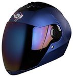 Steelbird Sba-2 7Wings Isi Certified Full Face Helmet Fitted With Clear And Extra Chrome Visor, Cycling