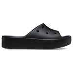 Crocs 208180-001-W8 Classic Platform Slide Black Black