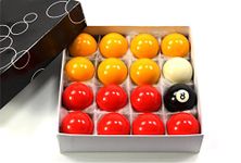 Funky Chalk 48mm ECONOMY RED & YELLOW POOL Ball Set – 1 7/8Inch (48mm) - 16 Balls