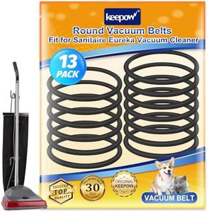 KEEPOW Vacuum Belt, 13 Pack Round Vacuum Belts Replacement Vacuum Parts Compatible with Sanitaire Eureka Vacuum Cleaner, 66100 SC679 C2094 Belt, Part Number 30563B, 30563A