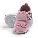 Toddler Slip-On Music Sound Sneaker Casual Everyday Wear Walking Kids Sports Shoes | Comfortable Shoes for Baby Boys, Girls All Season Day Wear (Pink,3-6M)