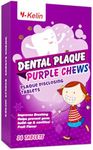 Dental Plaque Disclosing Tablets for Kids & Adults - Showing Plaque by Changing Color - Helps Teach Brushing Habits for Clean Teeth - 36 Count