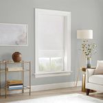 Eclipse Drew Noise Reducing Blackout Cordless Lined Window Roman Shade for Living Room, 33 in x 64 in, Snow