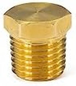 1/4" NPT Brass Plug Fitting