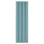 Deconovo Ring Top Curtain Eyelet Thermal Insulated Blackout Curtain for Nursery 52"x 54" Sky Blue 1 PANEL