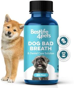 BestLife4Pets Oral Health Dental Care Supplement for Dogs - Plaque Tartar Remover Stomatitis & Gingivitis Control – Anti Inflammatory Tooth and Gums Pain Relief - Easy to Use Natural Pills