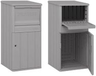 Suncast 33.5-Gallon Capacity Package Delivery Box, Parcel Drop Box with Lock, Weather Resistant Outdoor Storage Solution for Secure Package Deliveries, Made in USA