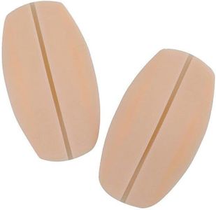 Silicone Bra Strap Cushions - Non-Slip Shoulder Pads for Underwear, Beige, Instant Pain Relief, Secure Strap Holder, One Pair, Universal Fit, Soft & Comfortable, Invisible Under Clothing