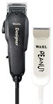 Wahl Professional All Star Clipper/Trimmer Combo #56169 Features Black Designer Clipper and Peanut Trimmer, Includes Accessories