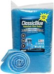 Aquatic Experts Classic Bonded Aquarium Filter Pad -18 Inches by 72 Inches by .75 Inch - Blue and White Aquarium Filter Media Roll Bulk Can Be Cut to Fit Most Filters, Made in USA (18" x 72")