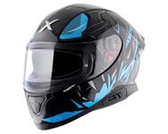 Axor Apex Hunter Black Neon Blue Helmet-M