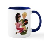 CafePress Vinyl Records Love Mug 11 oz (325 ml) Ceramic Coffee Mug