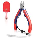 GOLD DEER Precision Diagonal Wire Cutting Pliers Wire Flush Cutters Wire Snips Clippers Electronics Pliers Mini Diagonal Side Cutter Side Cutting Pliers for Electronic Model Jewely Making