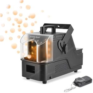 MOKA LED Fog Bubble Machine 3-in-1 Bubble Fog Machine with RGB Lights 400W Remote Control Smoke Machine for Halloween Party Christmas Holiday Events