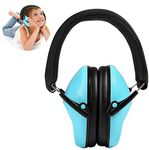 Ballery Kids Ear Defenders, NRR 25dB / SNR 29dB Kids Earmuffs Ear Protectors, Hearing Protectors, Ear Defenders for Children with Adjustable Headband (Carrying Bag Included, Blue)