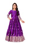 FELIZ THE DESIGNER STUDIO Girls Maxi Length Flared Dress Kids Purple