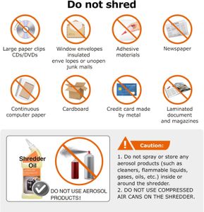 Bonsaii 6-Sheet Cross Cut Paper Shredder – Compact Home Office